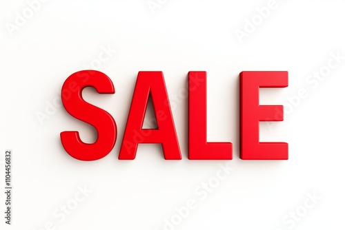 Sale announcement on white background