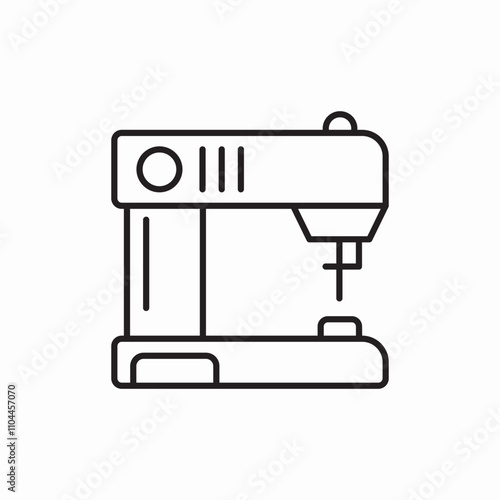 sewing machine icon sign vector