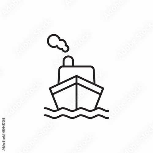 ship cruise icon sign vector