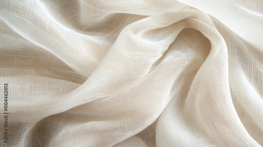 A light, gentle abstract background featuring soft, draped fabric with subtle textures, ideal for copy space A light, gentle abstract background featuring soft, draped fabric with subtle textures, ideal for copy space