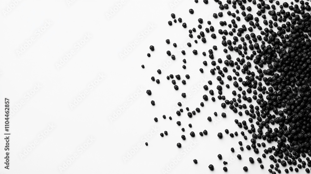 Black Peppercorns Scattered on White Background Spice Food Photography Culinary Textur Black Peppercorns Scattered on White Background Spice Food Photography Culinary Textur