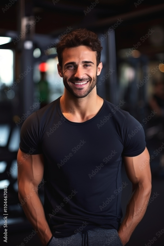 young man in the gym Generative AI young man in the gym Generative AI