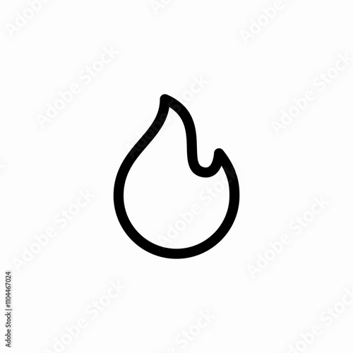 flame fire hot icon sign vector