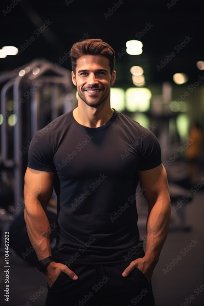 young man in the gym Generative AI young man in the gym Generative AI