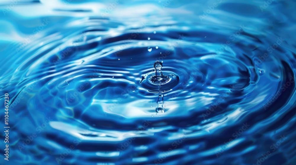 Blue water surface with ripples, spa concept background. Blue water surface with ripples, spa concept background.