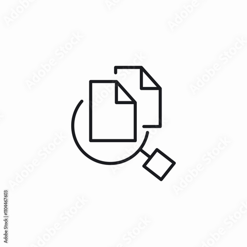 search files icon sign vector