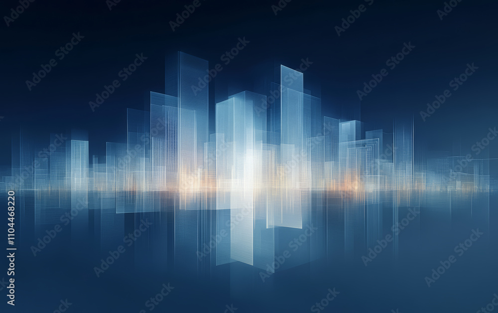 Minimalist graphic illustration of city and building Outlines Minimalist graphic illustration of city and building Outlines