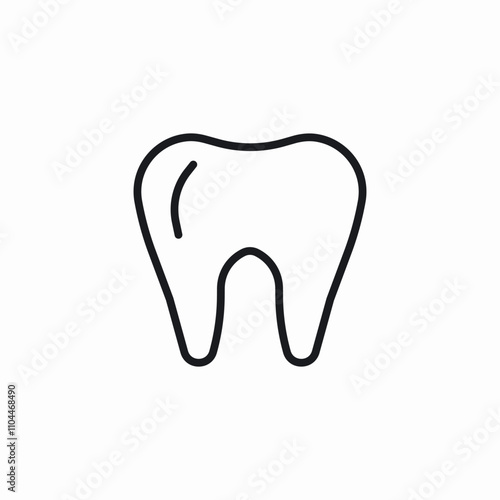 tooth dentist icon sign vector