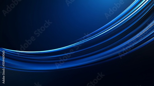 Wallpaper Mural Abstract Blue Swirls Digital Composition of Dynamic Curves, Abstract Background, Blue Gradient, Speed, Motion Abstract art, digital art, background Torontodigital.ca