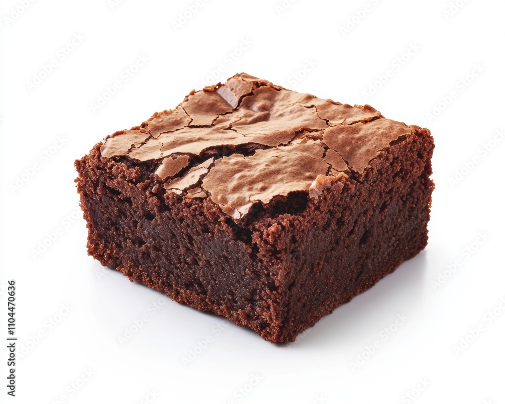 Deliciously rich and fudgy chocolate brownie on a clean background. Deliciously rich and fudgy chocolate brownie on a clean background.