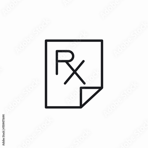 prescription medicines icon sign vector