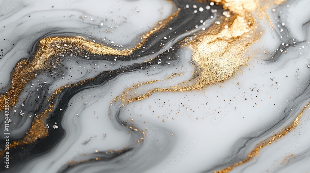 Marbled texture with swirling gold and black patterns, luxurious and elegant design, glitter details, high-resolution abstract background, premium creative surface Marbled texture with swirling gold and black patterns, luxurious and elegant design, glitter details, high-resolution abstract background, premium creative surface