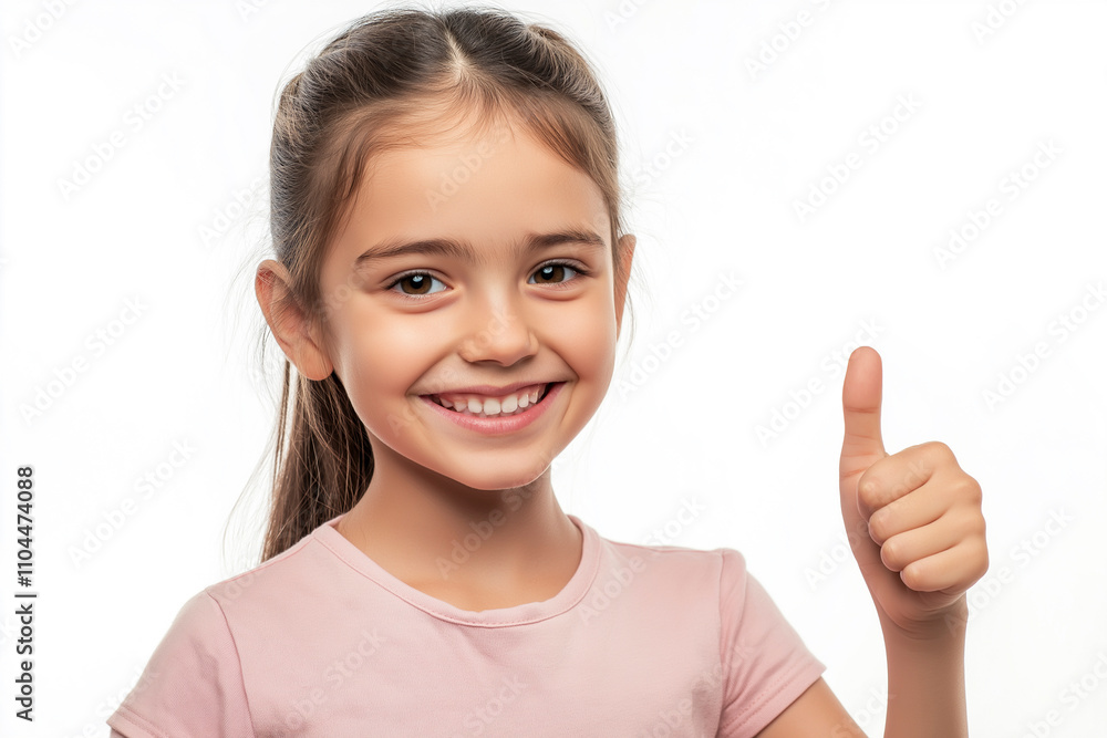 Girl smiles bright smile. Dentist's day. Isolated background Girl smiles bright smile. Dentist's day. Isolated background