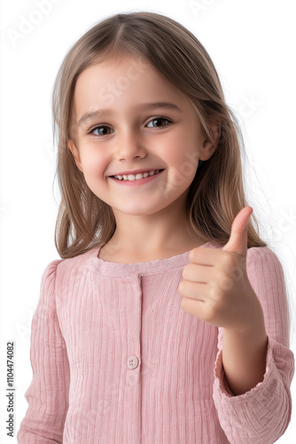 Girl smiles bright smile. Dentist's day. Isolated background