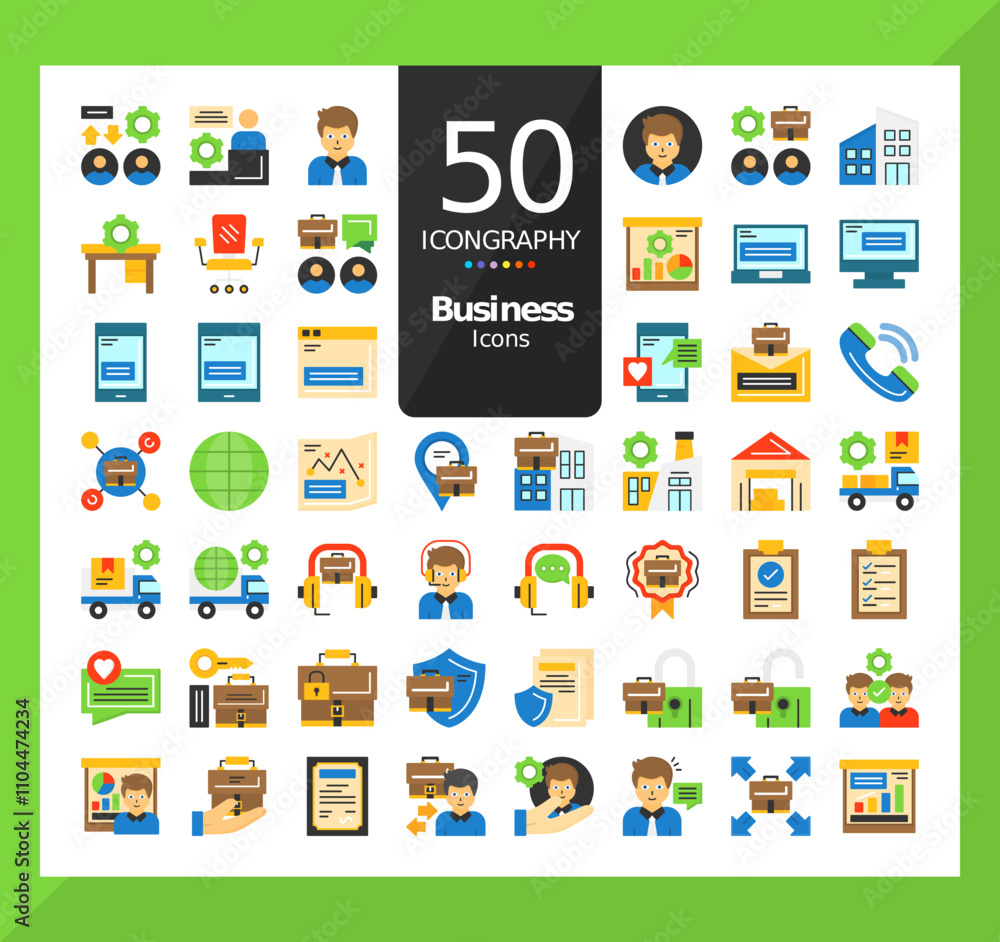 Pack of Business Flat Style Vector Icons Design Pack of Business Flat Style Vector Icons Design