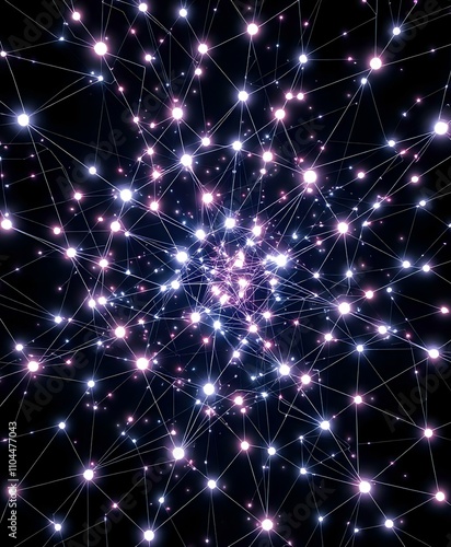 Wallpaper Mural Cybernetic Quantum Web of Interconnected Nodes Torontodigital.ca