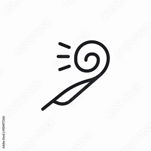 party blower icon sign vector