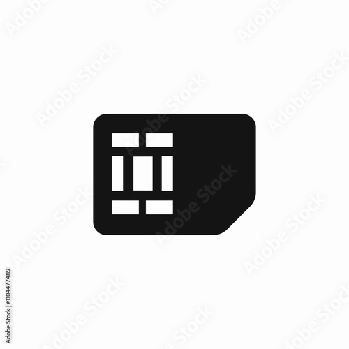 sim card icon sign vector