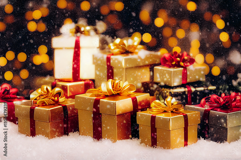 christmas present and gift boxes under Christmas tree christmas present and gift boxes under Christmas tree