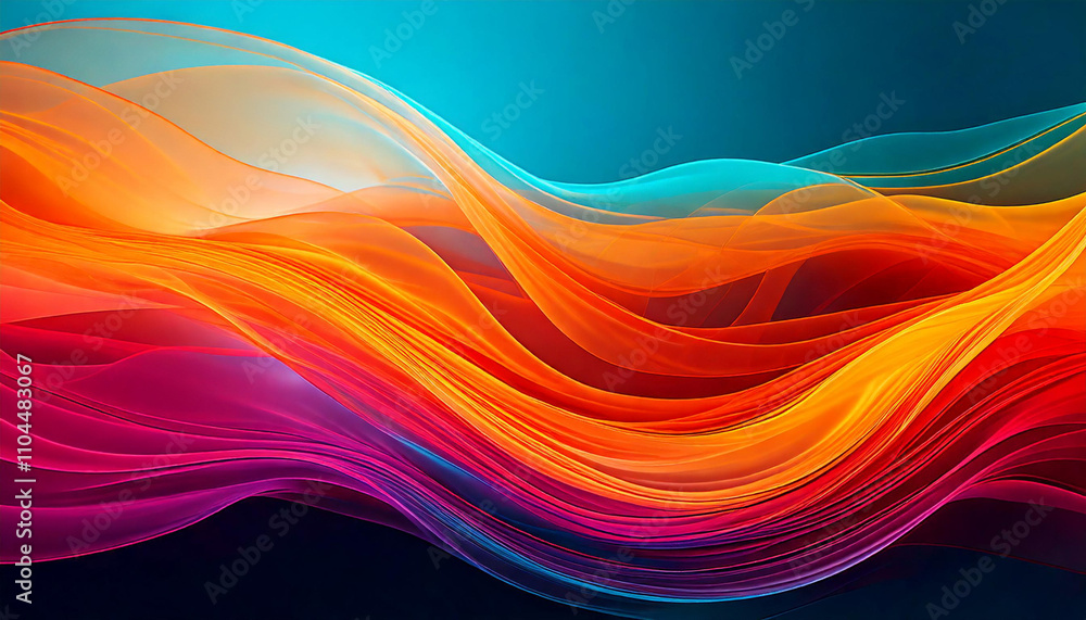 Mesmerizing visual experience created by vibrant and dynamic abstract waves flowing seamlessly with stunning colors Mesmerizing visual experience created by vibrant and dynamic abstract waves flowing seamlessly with stunning colors