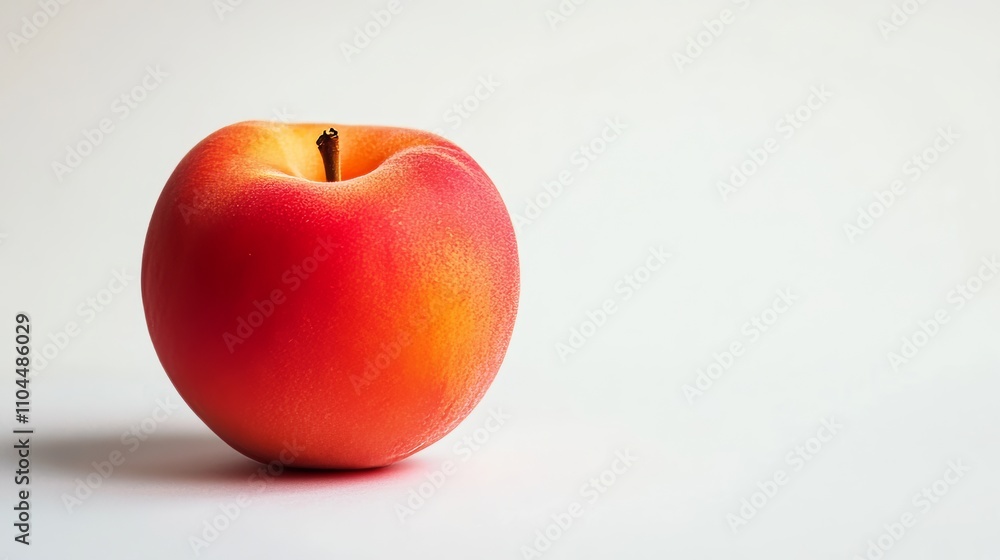 Peach on white Peach on white