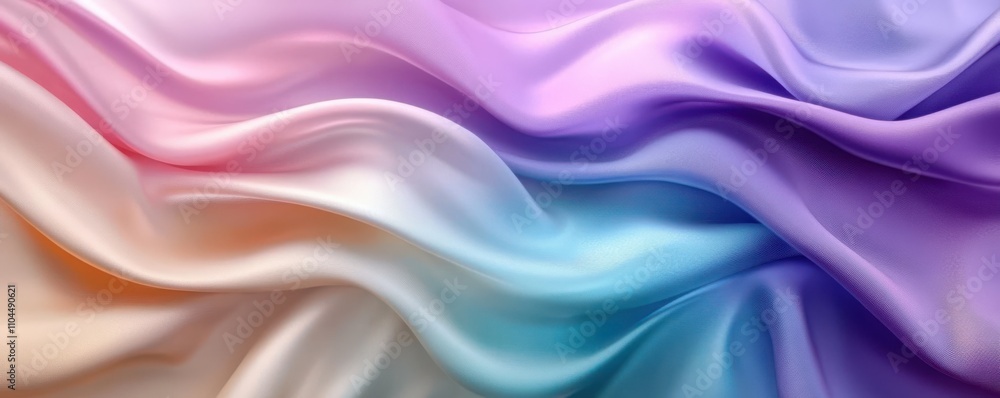 Elegant abstract background featuring flowing waves of soft pastel colors blending seamlessly into each other Elegant abstract background featuring flowing waves of soft pastel colors blending seamlessly into each other