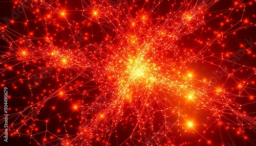Radiant Fiber Optic Nebula