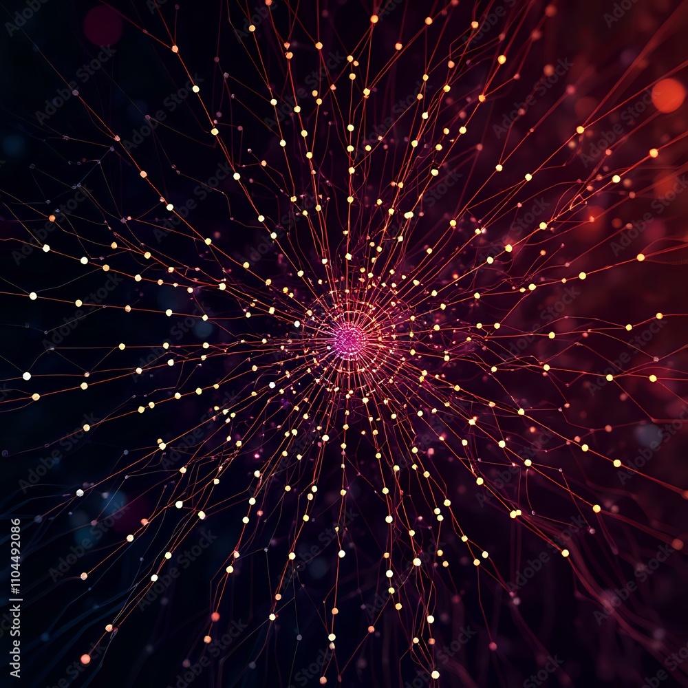 Radiant Nebula Starburst in Cosmic Sky - Abstract Wall Art Radiant Nebula Starburst in Cosmic Sky - Abstract Wall Art