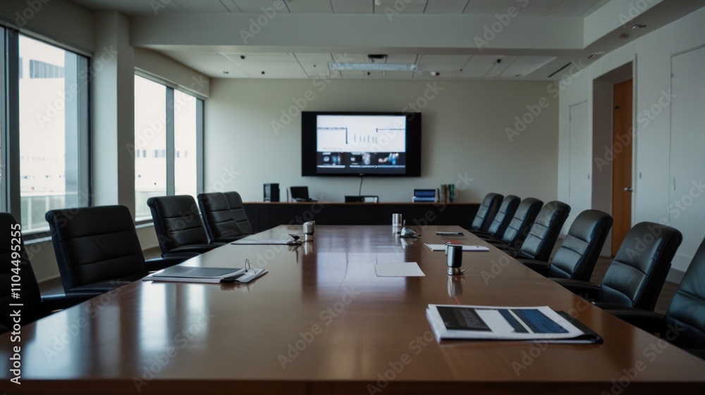 custom made wallpaper toronto digitalEmpty Modern Conference Room