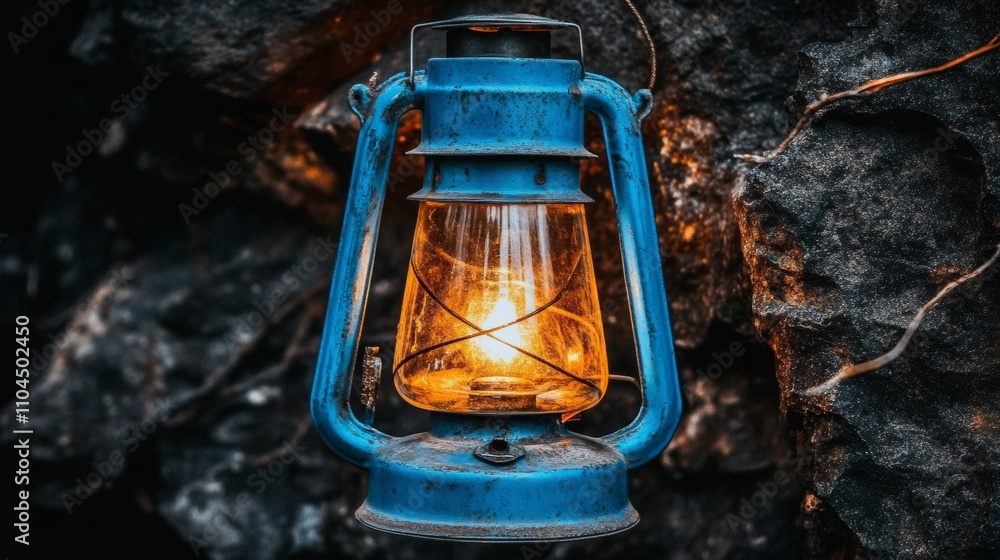 A softly glowing lantern casts a warm light on a textured wall beneath the night sky, bringing comfort and sentiment into the darkness. A softly glowing lantern casts a warm light on a textured wall beneath the night sky, bringing comfort and sentiment into the darkness.
