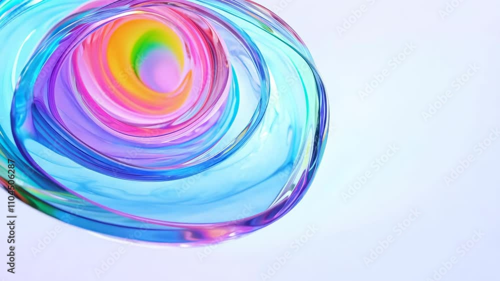 A colorful spiral with a white background. The spiral is made of different colors A colorful spiral with a white background. The spiral is made of different colors