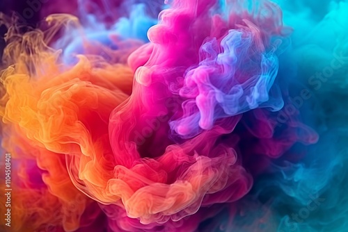 Abstract colorfull horror smoke background with various natural clouds and smoke Beautiful cloudy smoke on an isolated background. soft mystery horror design, spooky background texture 