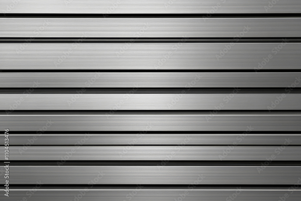 Fototapeta premium A brushed silver background with horizontal lines and a clean, modern metallic finish.