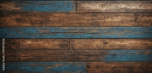 Wood Surface with Faded Patches