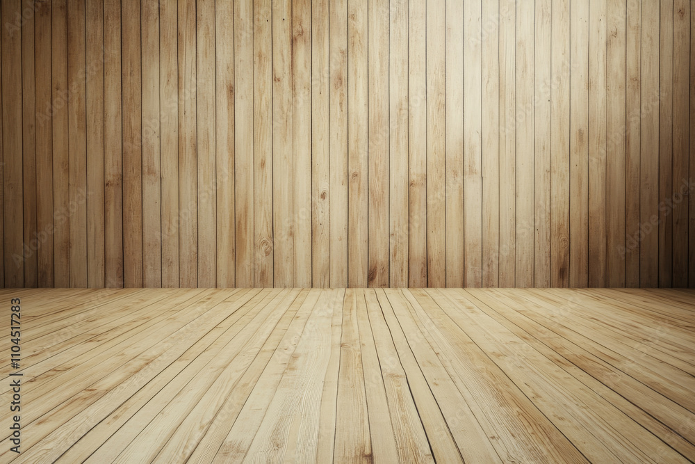 Naklejka premium A light-colored wooden backdrop with a matte finish, creating a soft, serene atmosphere ideal for simple and elegant designs.