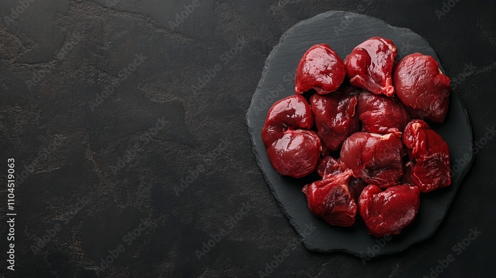 Chicken hearts, fresh. Chicken hearts, fresh.