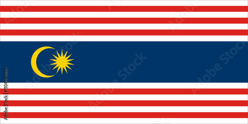Flag of Kuala Lumpur city, Malaysia