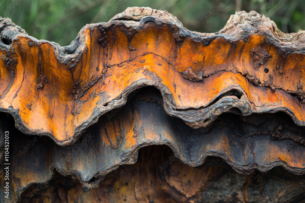 A rustic iron surface with natural rust formations and deep orange and brown tones, adding an authentic vintage appeal. A rustic iron surface with natural rust formations and deep orange and brown tones, adding an authentic vintage appeal.