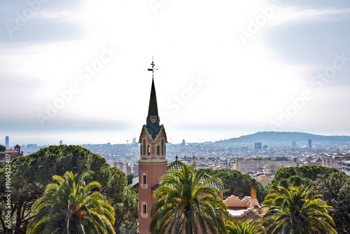 barcelona view from park guell photo