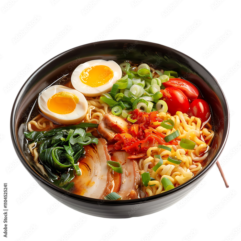 Delicious Ramen: Pork, Egg, Noodles Delicious Ramen: Pork, Egg, Noodles