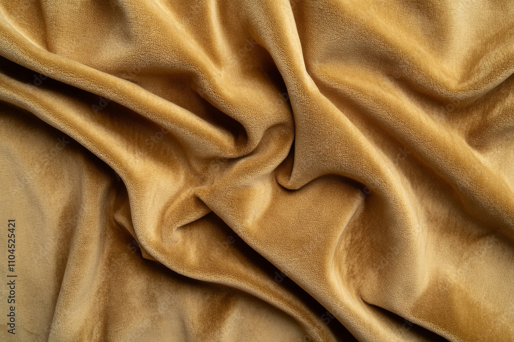 Soft suede fabric texture in warm beige tones, velvety appearance with visible softness and subtle shadows