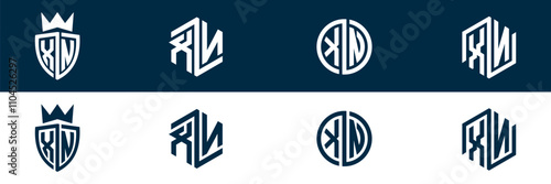Free Download XN NX letter logo set design - GFXLoad