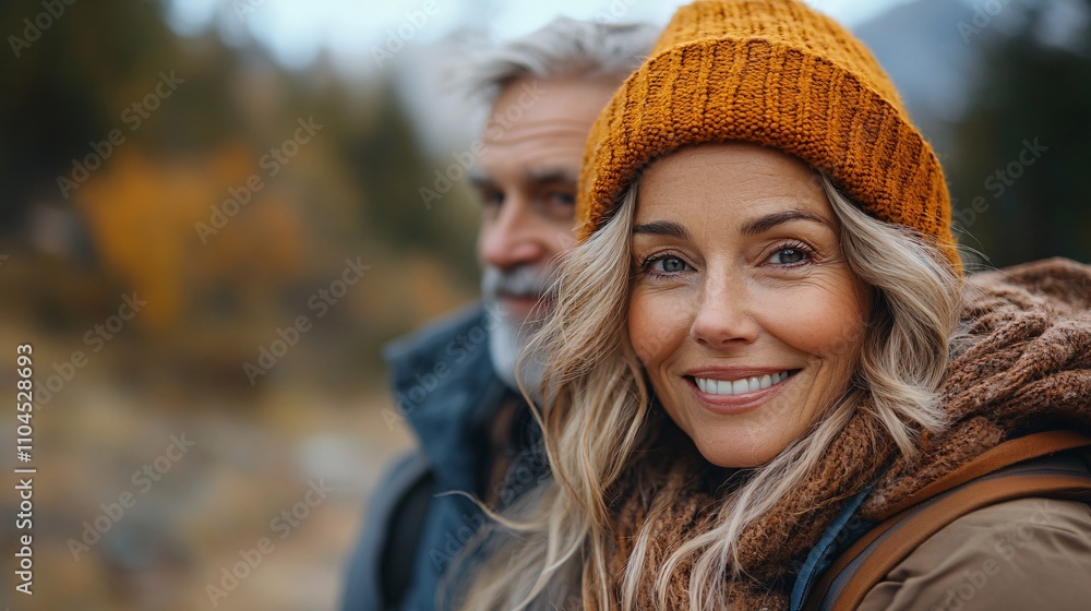 Outdoor, hug and senior couple for fitness, exercise and walking with happy people in retirement Outdoor, hug and senior couple for fitness, exercise and walking with happy people in retirement