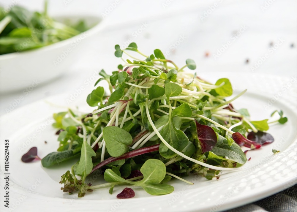 Green fresh micro greens salad Green fresh micro greens salad