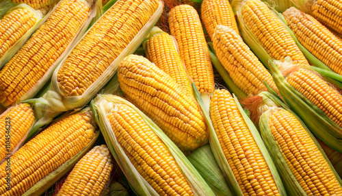 Wallpaper full of corn cobs photo