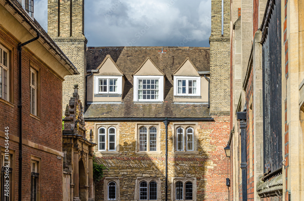 Architecture in the old town of Cambridge, United Kingdom Architecture in the old town of Cambridge, United Kingdom