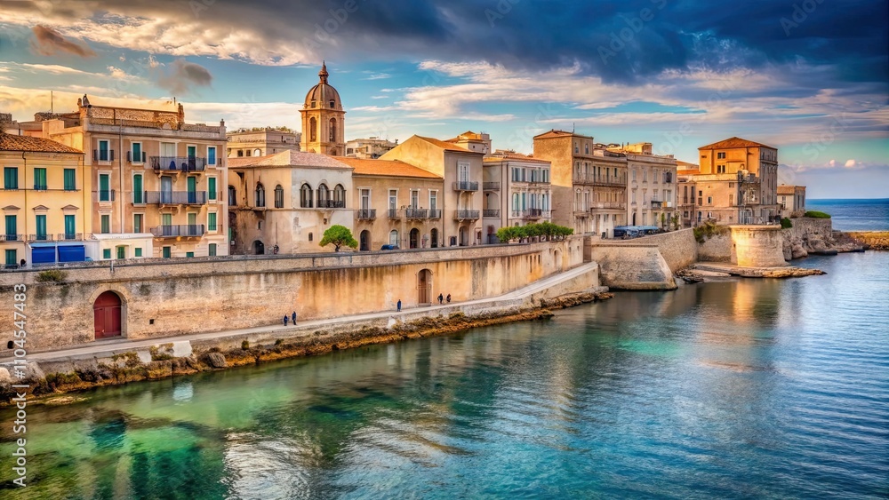 Historic city of Siracusa in Sicily, Italy , Siracusa, Sicily, Italy, ancient, historic Historic city of Siracusa in Sicily, Italy , Siracusa, Sicily, Italy, ancient, historic