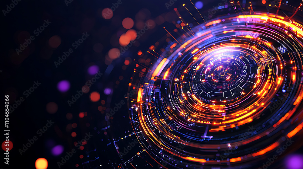 vibrant, futuristic depiction of glowing AI chip with intricate circuits and luminous patterns, showcasing technology and innovation vibrant, futuristic depiction of glowing AI chip with intricate circuits and luminous patterns, showcasing technology and innovation