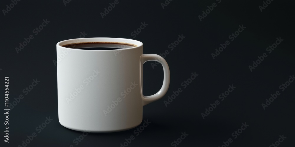 Coffee cup on black background beverage photography modern minimalism studio setting still life concept Coffee cup on black background beverage photography modern minimalism studio setting still life concept