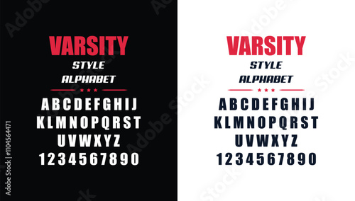Classic college western font alphabet. Varsity sport font in western style for baseball, football or basketball logo, brand and t-shirt. Athletic department typeface, varsity stylish font alphabet